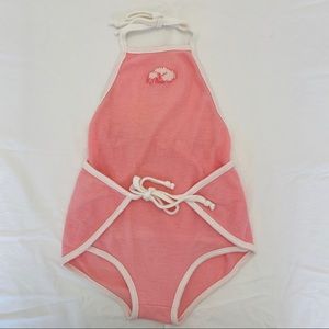 Vintage Buster Brown Pink Sunsuit - 18 Months